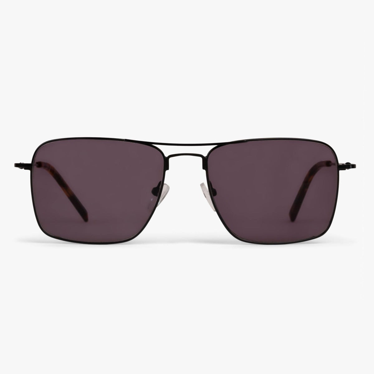 Luxreaders stylish Lidköping Black Sunglasses. Made from Stainless steel in a Square shape.