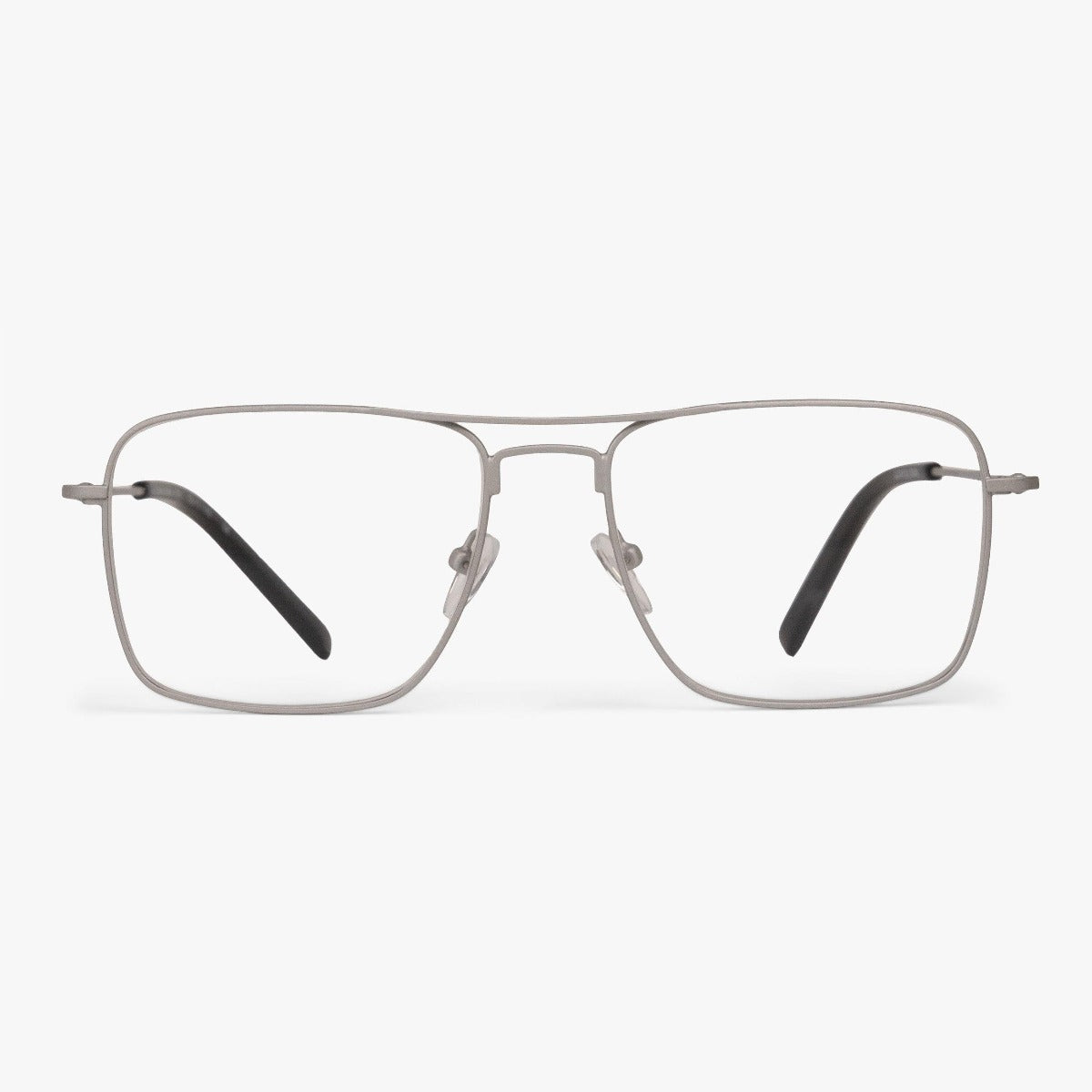 Luxreaders stylish Women's Lidköping Steel Reading glasses. Made from Stainless steel in a Square shape.