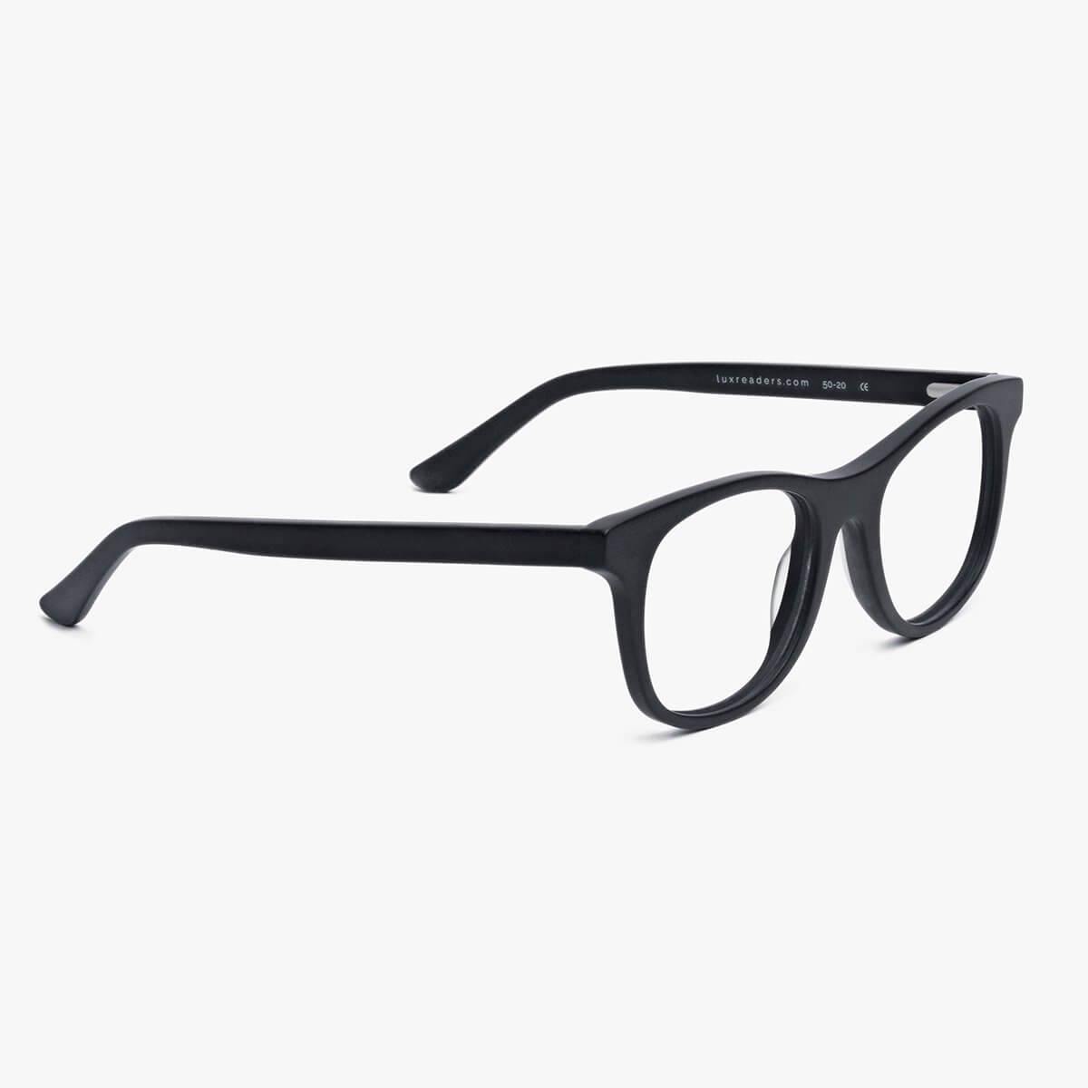 Luxreaders stylish Men's Malmö Black Blue light glasses. Made from Acetate in a Square shape.