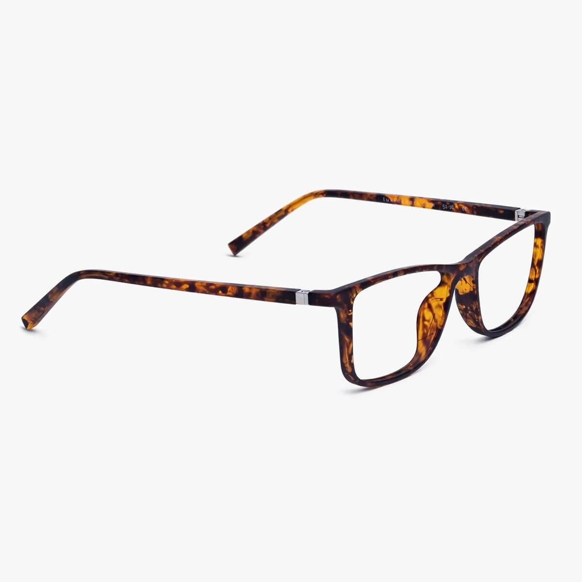 Luxreaders stylish Men's Skagen Turtle Reading glasses. Made from Rubber in a Rectangle shape.
