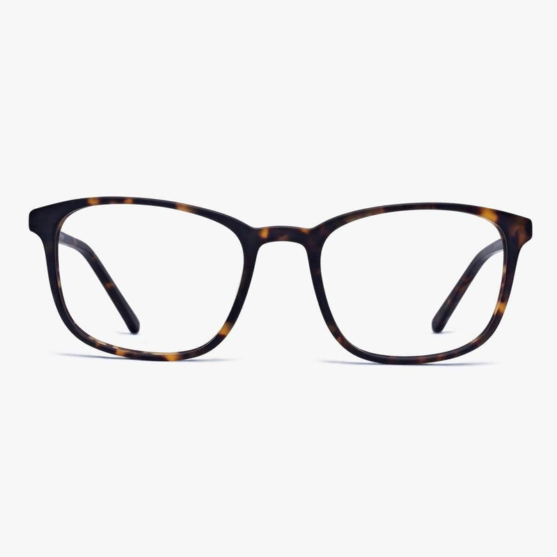 Ebeltoft Dark Turtle rectangular tortoise shell glasses