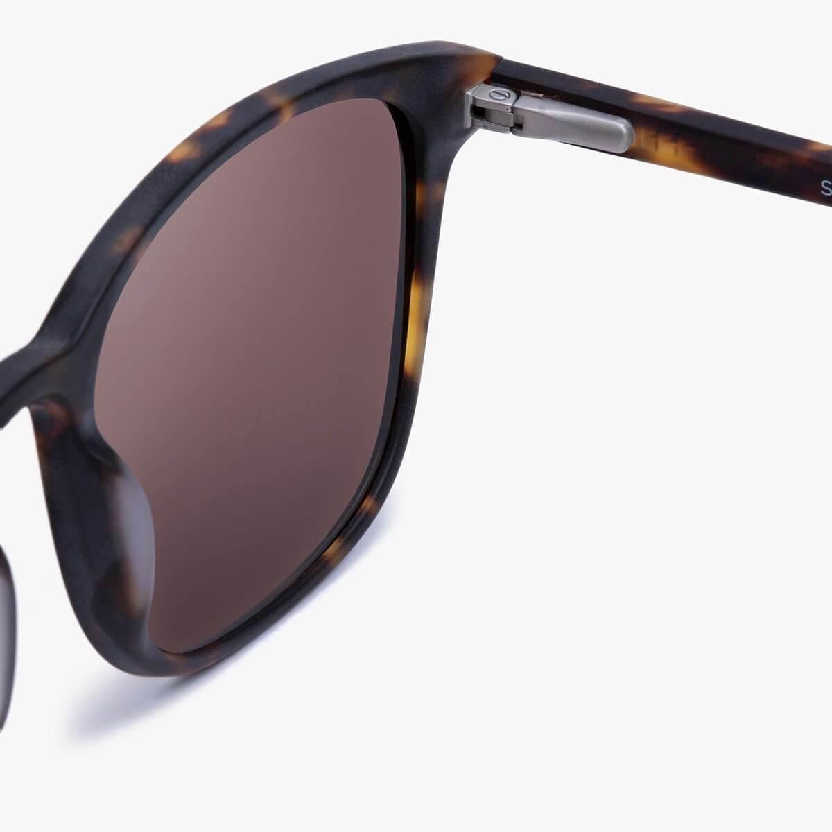Ebeltoft Dark Turtle sunglasses with tortoiseshell pattern and dark lenses