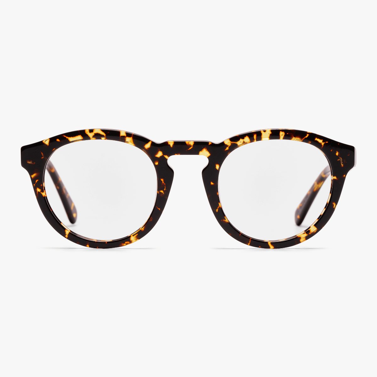 Gråsten Dark Turtle round tortoiseshell eyeglasses