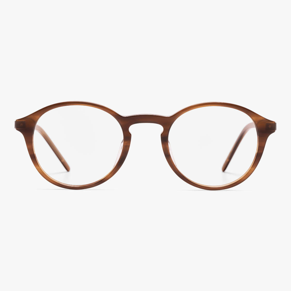 Men's Ærø pale brown round glasses