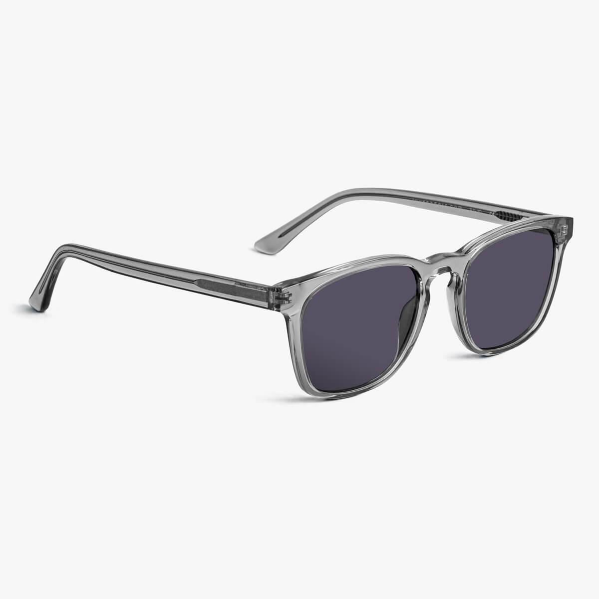 Men's Bornholm Crystal Grey sunglasses with dark lenses