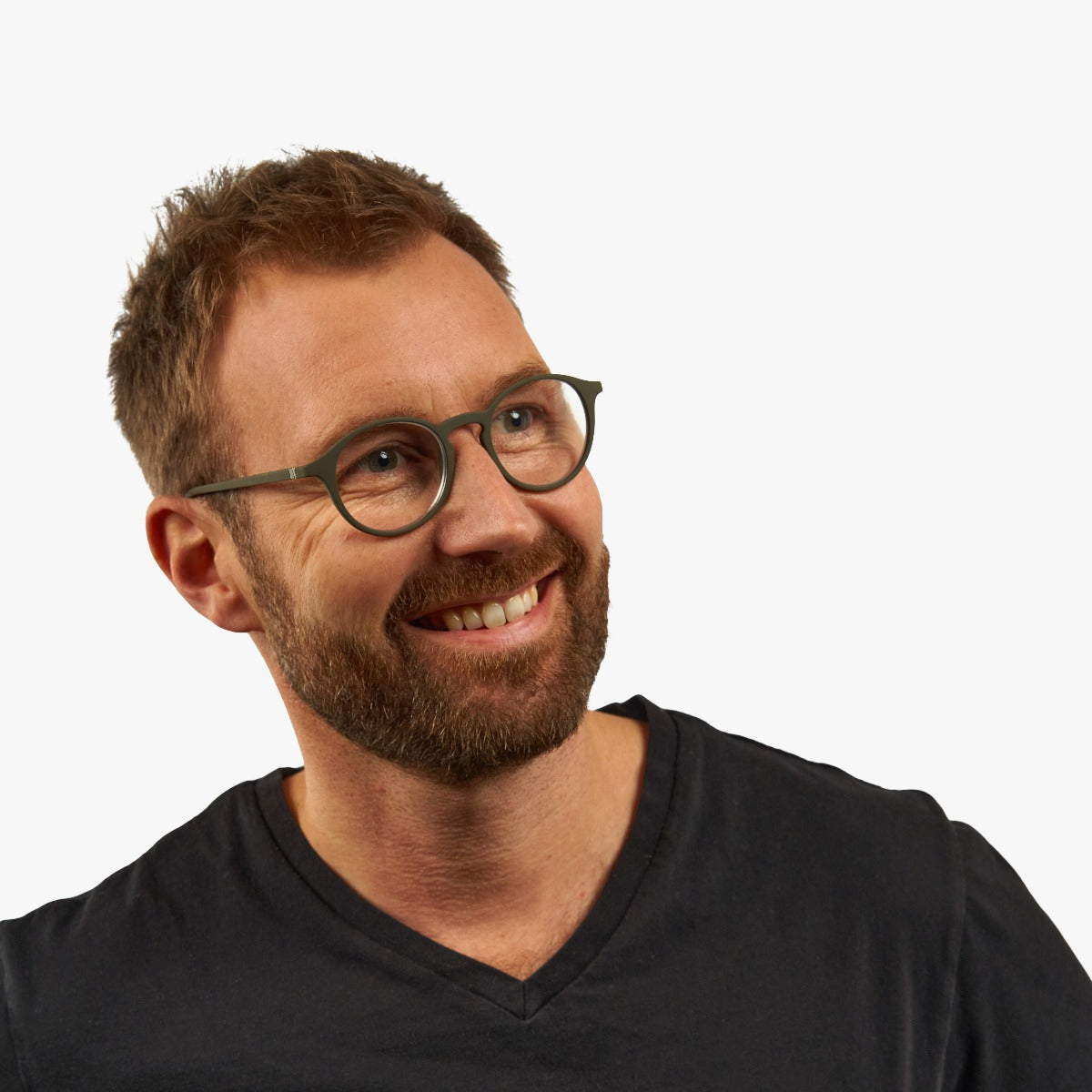 Person wearing Men's Læsø Dark Army glasses