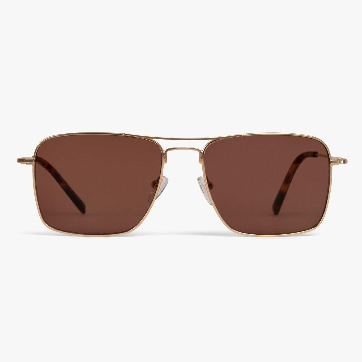 Men's Lidköping Gold sunglasses with gold frame and brown lenses