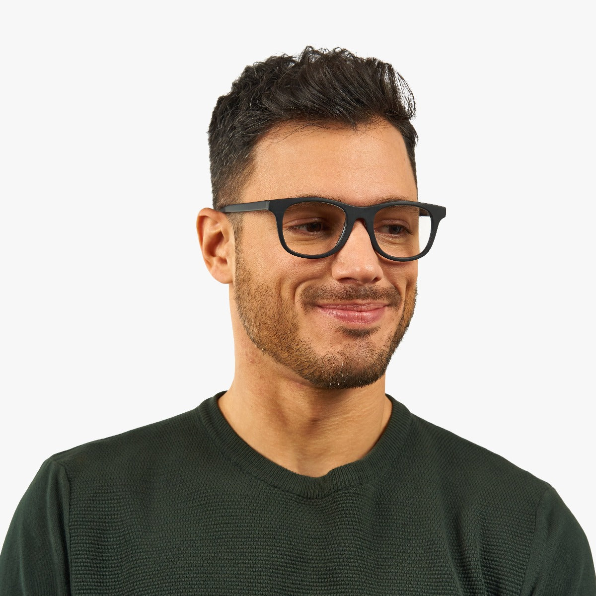 Person wearing Men's Malmö Black glasses