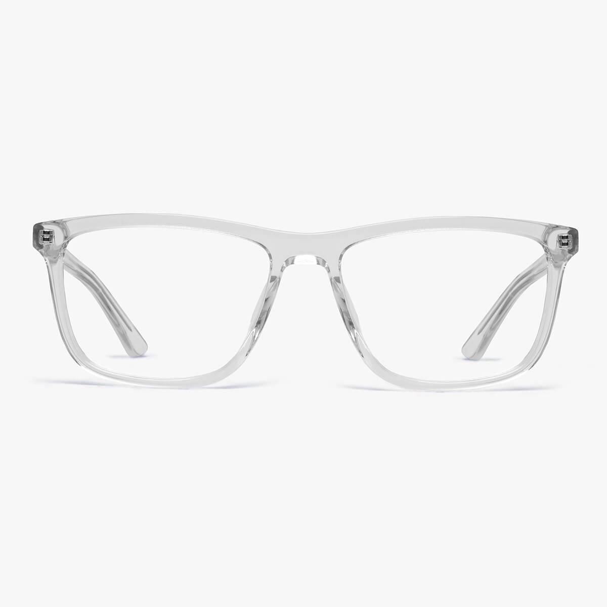 Men's Oslo Crystal White rectangular reading glasses