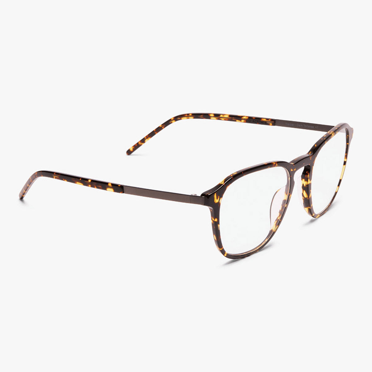 Men's Rønne Dark Turtle round tortoiseshell glasses