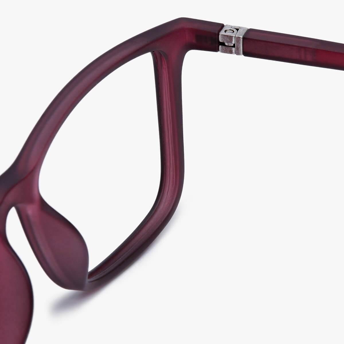 Men's Skagen Red reading glasses with a sleek red frame