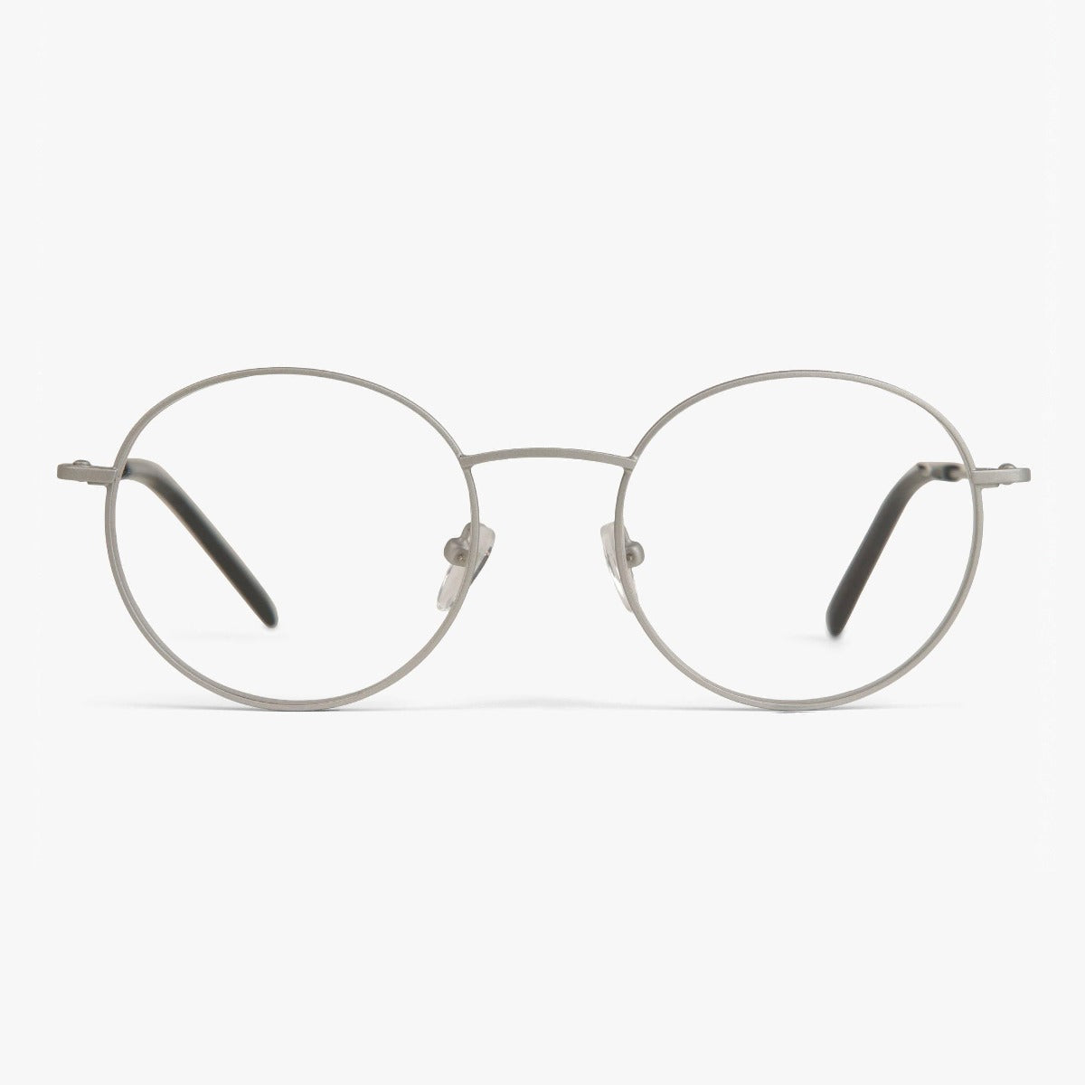Luxreaders stylish Women's Tromsø Steel Blue light glasses. Made from Stainless steel in a Round shape.