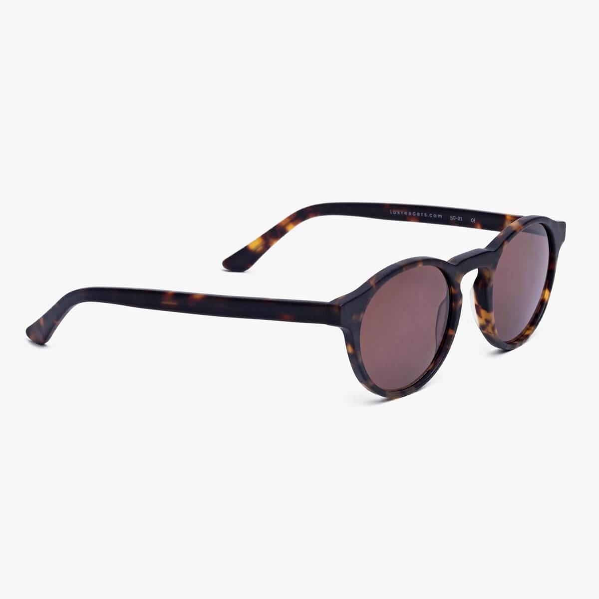 Trondheim Dark Turtle tortoiseshell sunglasses with brown lenses from Luxreaders