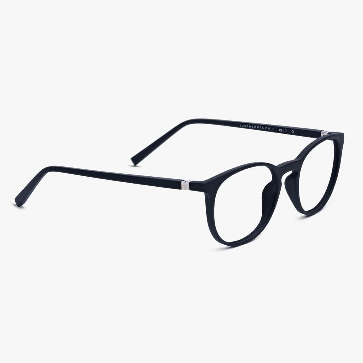 Women's Stockholm Black glasses with round black acetate frame