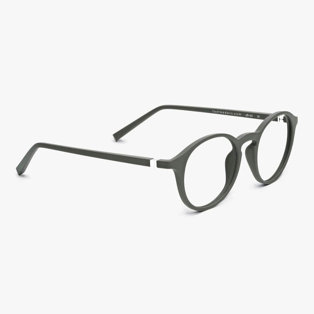 Women's Wood Dark Army Lunettes de lecture - Luxreaders.fr